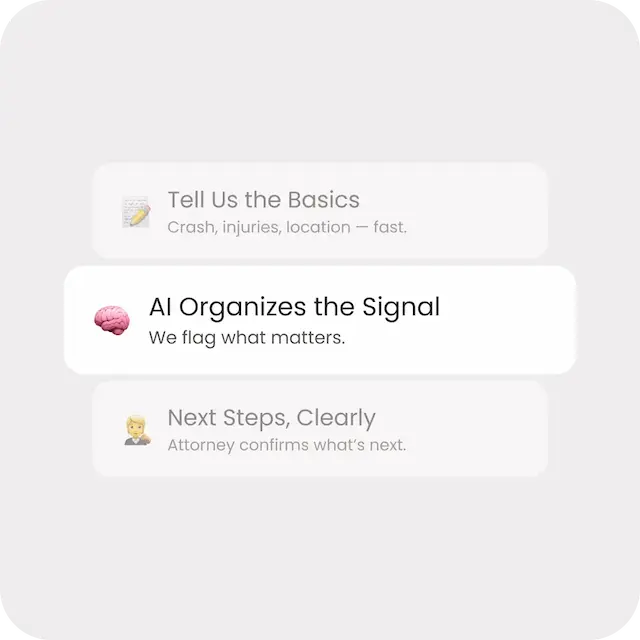 Tell Us the Basics, AI Organizes the Signal, Next Steps Clearly